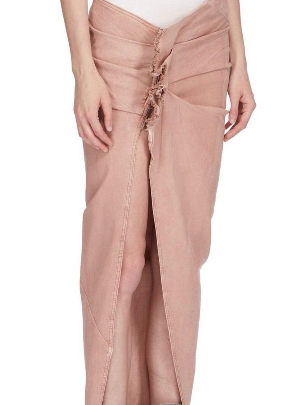 Rick Owens Gonna In Denim Skirt